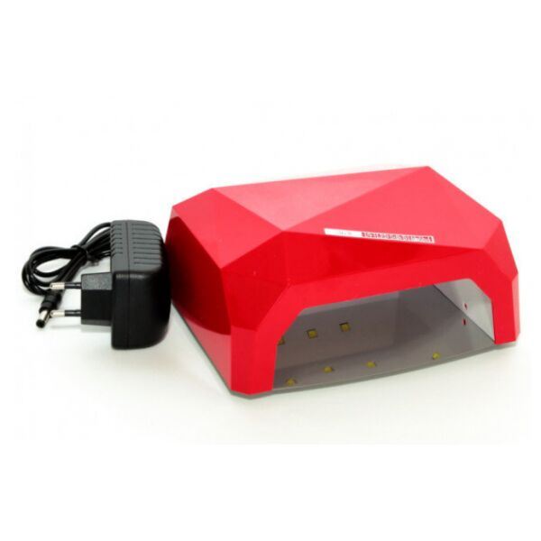 Сушарка для нігтів UV LAMP CCF+LED, Манікюрна лід лампа для полімеризації гель-лаків. Колір: червоний