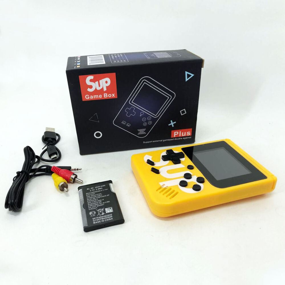 Ігрова консоль Sup Game Box 500 ігор, ігрові приставки до телевізора. Колір: жовтий
