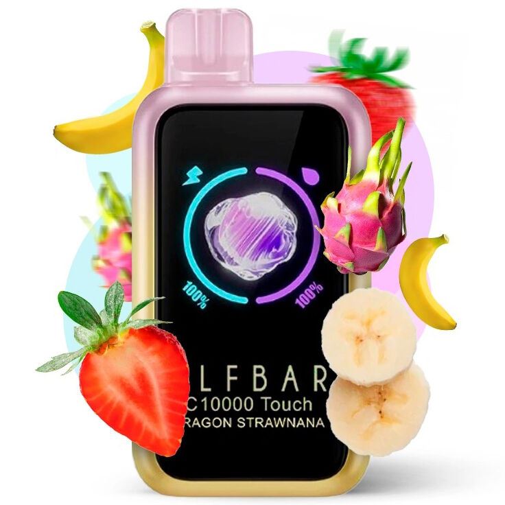 Elf Bar BC10000 Touch. Полуниця Банан Драгонфрут (Dragon Strawnana)