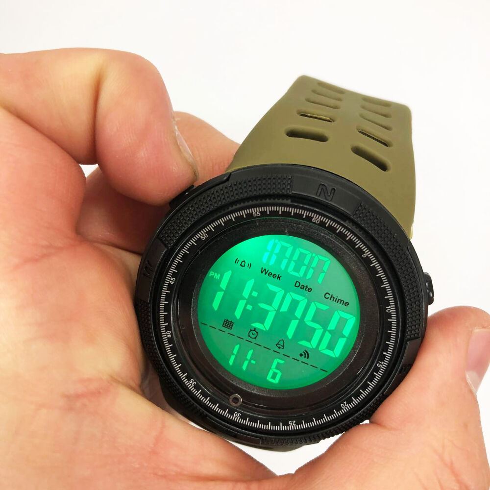 Годинник наручний чоловічий SKMEI 2070AGWT ARMY GREEN, армійський годинник протиударний. Колір: зелений