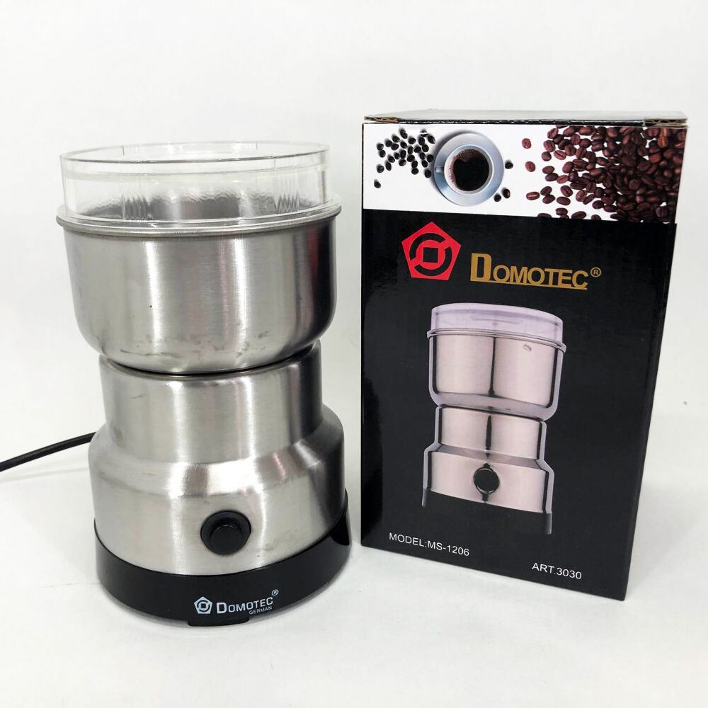 Кавомолка DOMOTEC MS-1206 (150Вт, 70г), кавомолка електрична для турки, роторна кавомолка