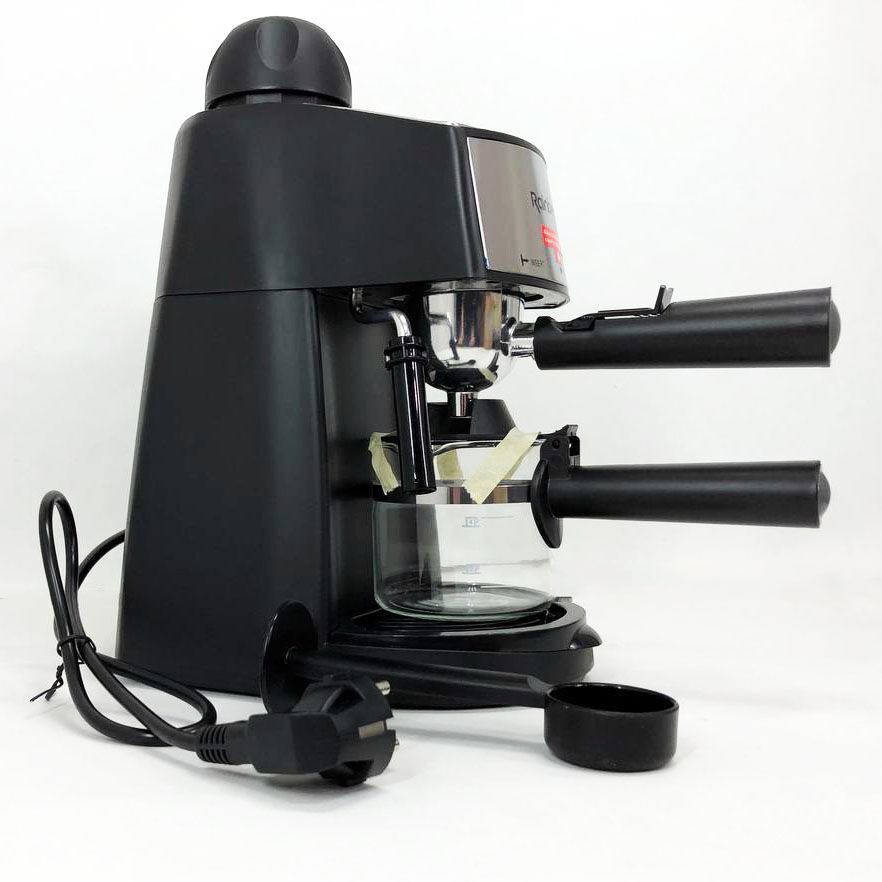 Кавомашина Rainberg RB-8111 кавоварка ріжкова з капучинатором 2200 Вт Espresso, маленька кавоварка