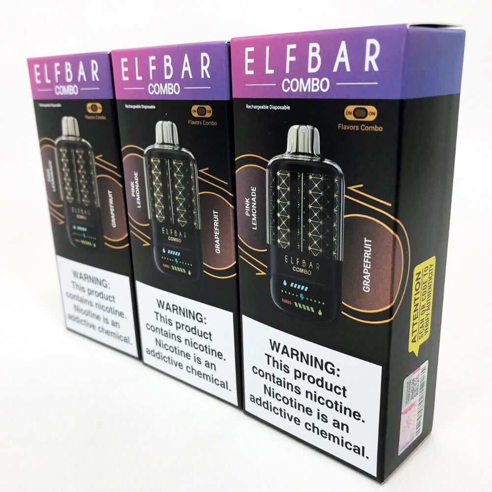 ELF BAR COMBO 25000. Перемикання смаків. Рожевий Лимонад / Грейпфрут (Pink Lemonade / Grapefruit)