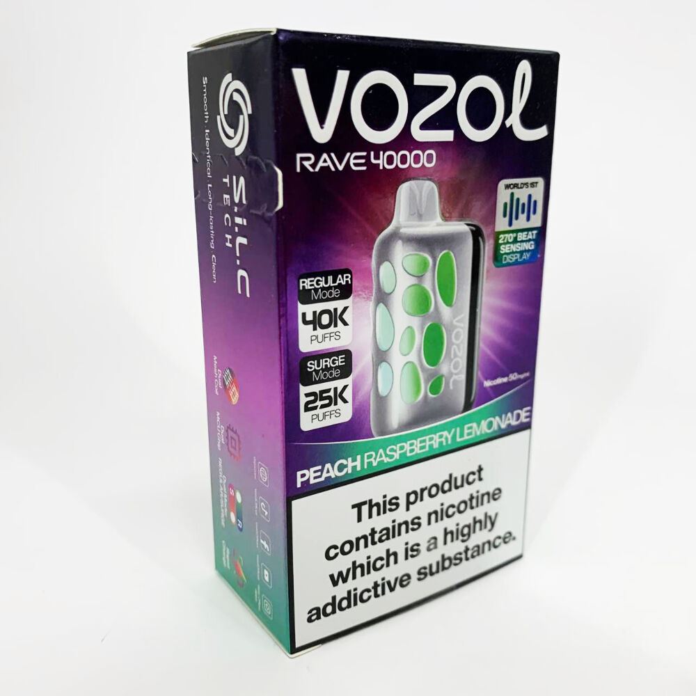 Vozol Rave 40000. Персик Малина лимонад (Peach Raspberry Lemonade)