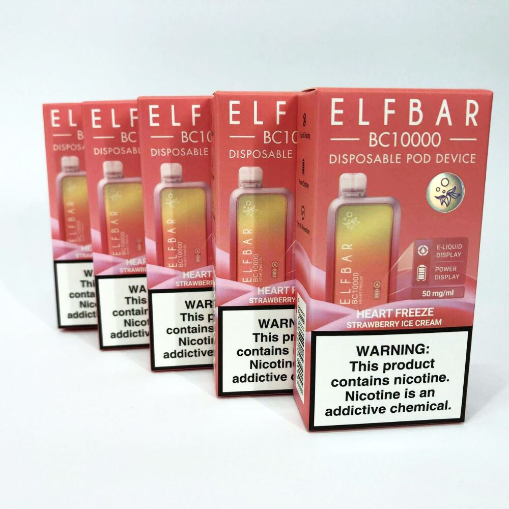 Elf Bar BC10000. Полуничне Морозиво (Strawberry Ice Cream)
