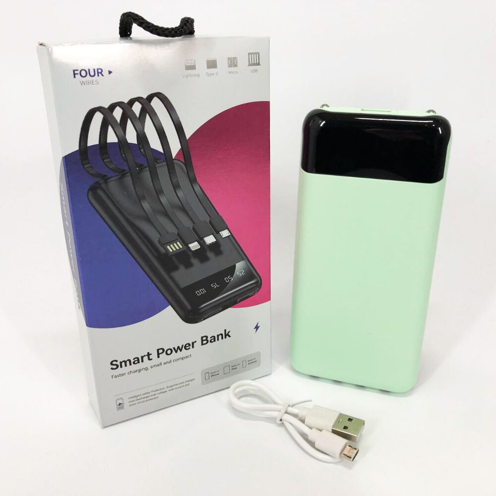 Павербанк Power Bank UKC 50000mAh Мобільна зарядка зовнішній акумулятор портативний павер. Колір: зелений