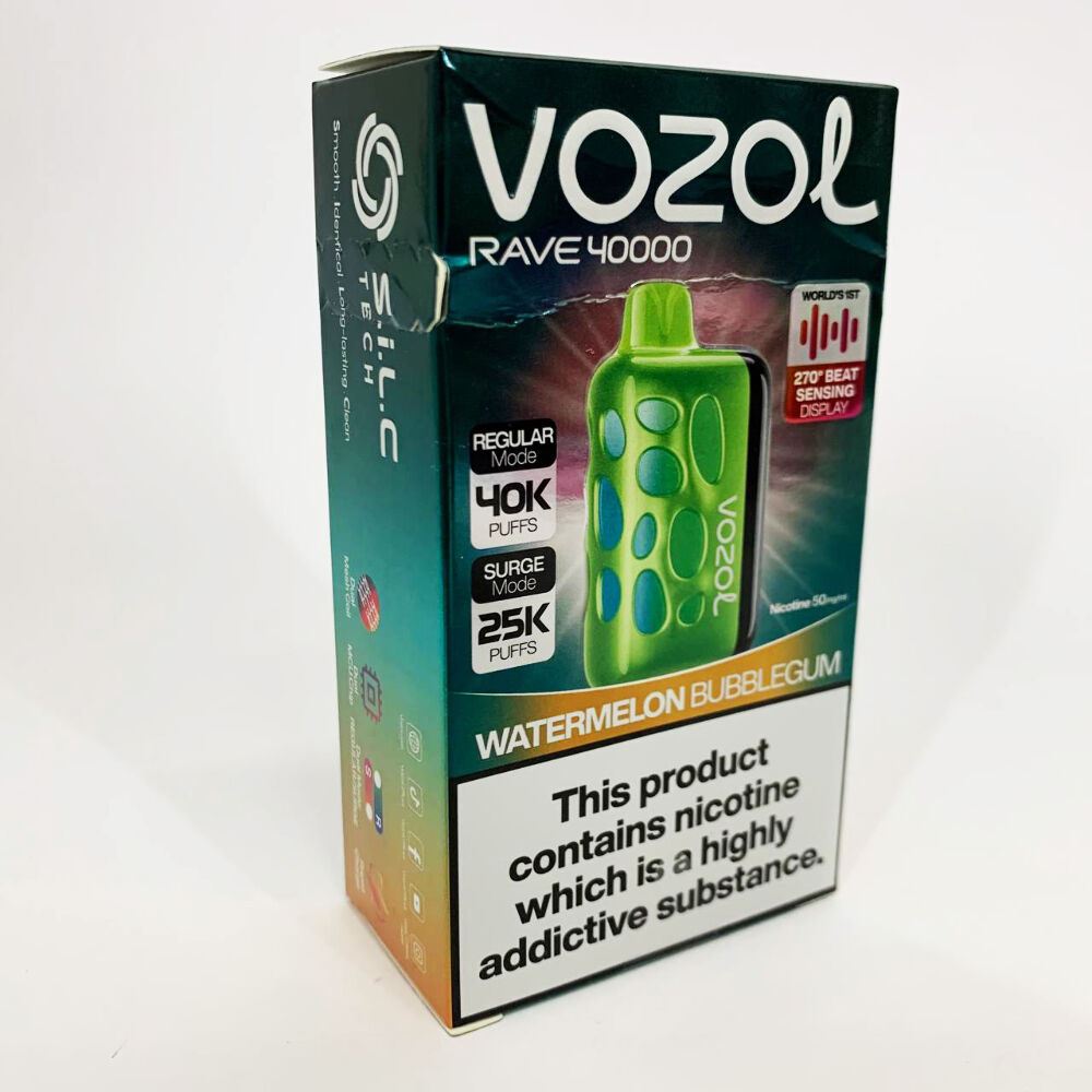 Vozol Rave 40000. Кавунова жуйка (Watermelon Bubblegum)