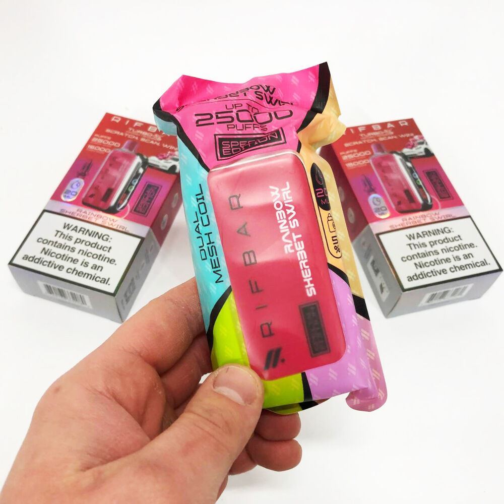 Rif Bar TURBO-X 25000. Фруктовий мікс Лід (Rainbow Sherbet Swirl)