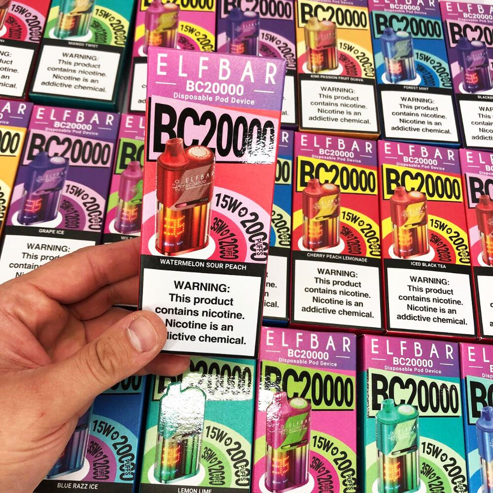 Elf Bar BC20000 5%. Кавун Кислий Персик (Watermelon Sour Peach)