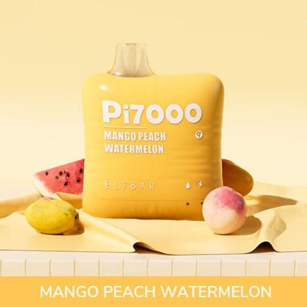 Elf Bar Pi7000. Манго Персик Кавун (Mango Peach Watermelon)