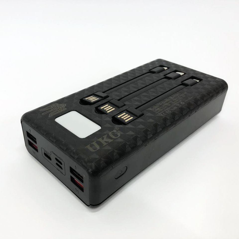 Портативна мобільна зарядка (Павербанк) POWER BANK SOLAR 60000MAH, переносний акумулятор для телефону