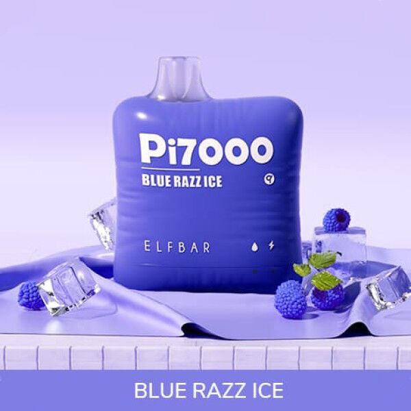 Elf Bar Pi7000. Синя Малина (Blue Razz Ice)