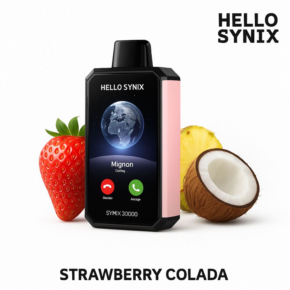 Hello Synix 30000. Полунична Колада (Strawberry Colada)