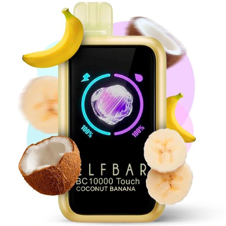 Elf Bar BC10000 Touch. Кокос Банан (Coconut Banana)