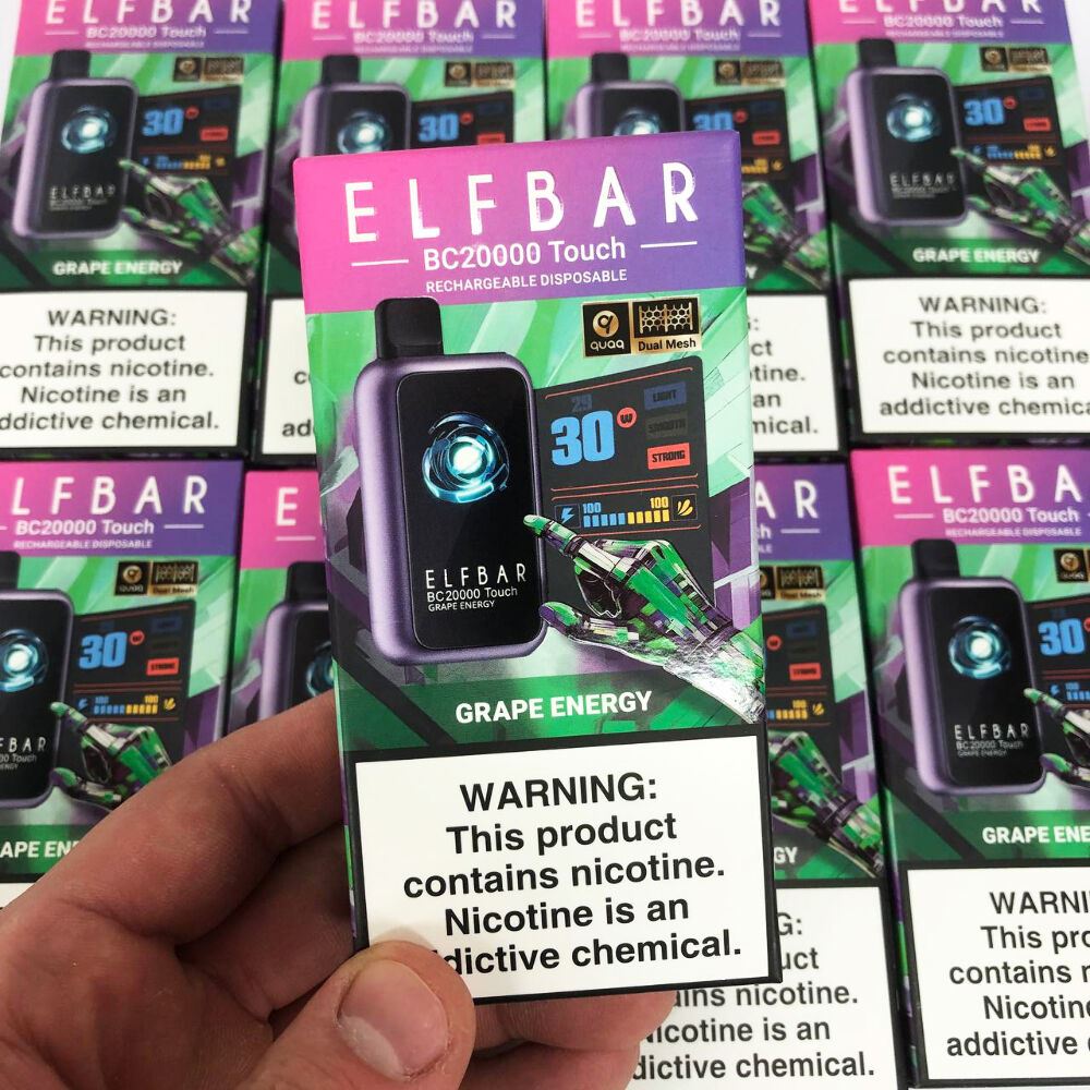 ELF BAR ВС20000 TOUCH. Виноград Енергетик (Grape Energy)