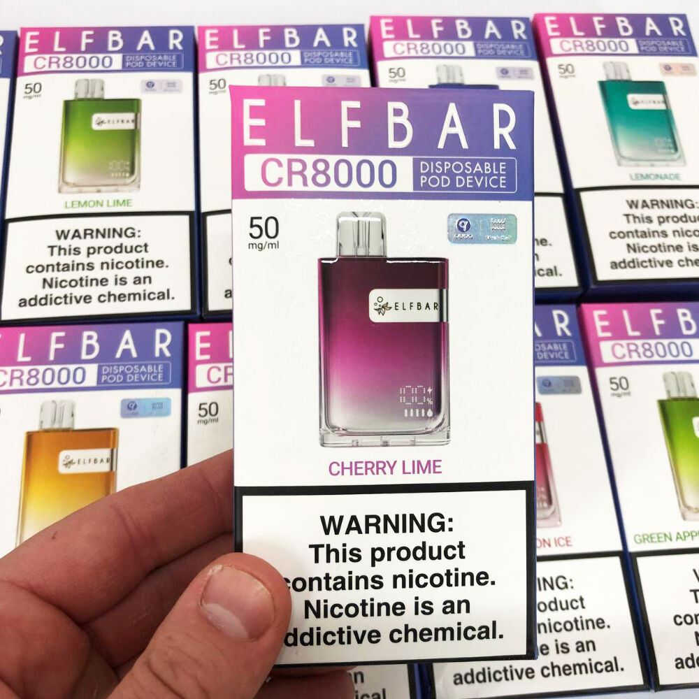 Elf Bar CR8000. Вишня Лайм (Cherry Lime)