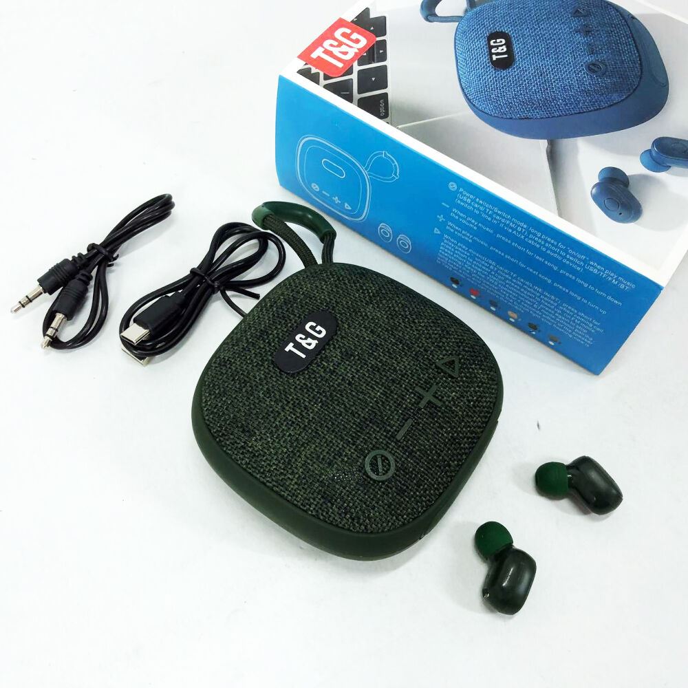 Колонка-Bluetooth із навушниками TG813. Колір: зелений