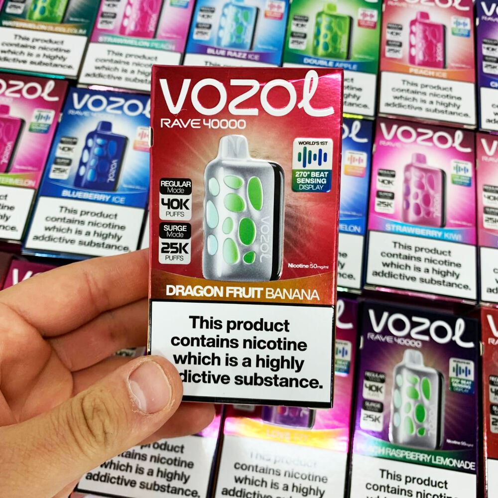 Vozol Rave 40000. Драконовий фрукт Банан (Dragon Fruit Banana)
