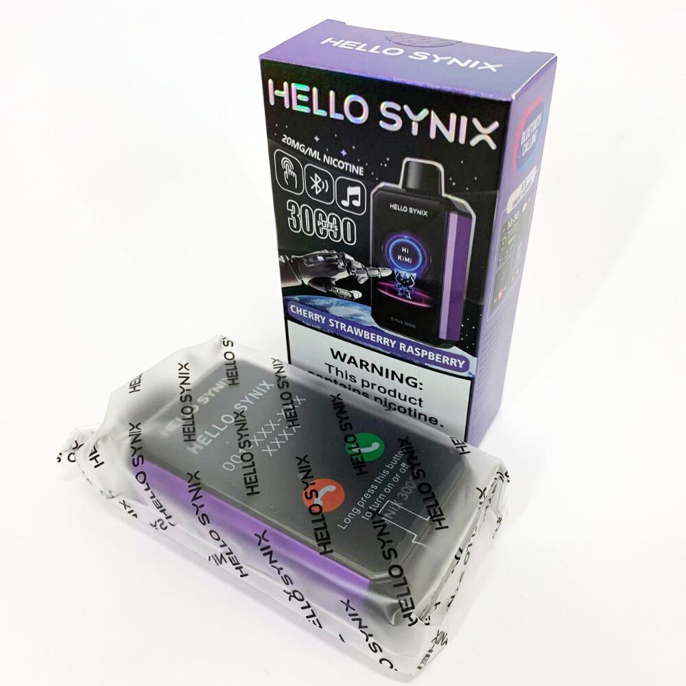 Hello Synix 30000. Вишня Полуниця Малина (Cherry Strawberry Raspberry)