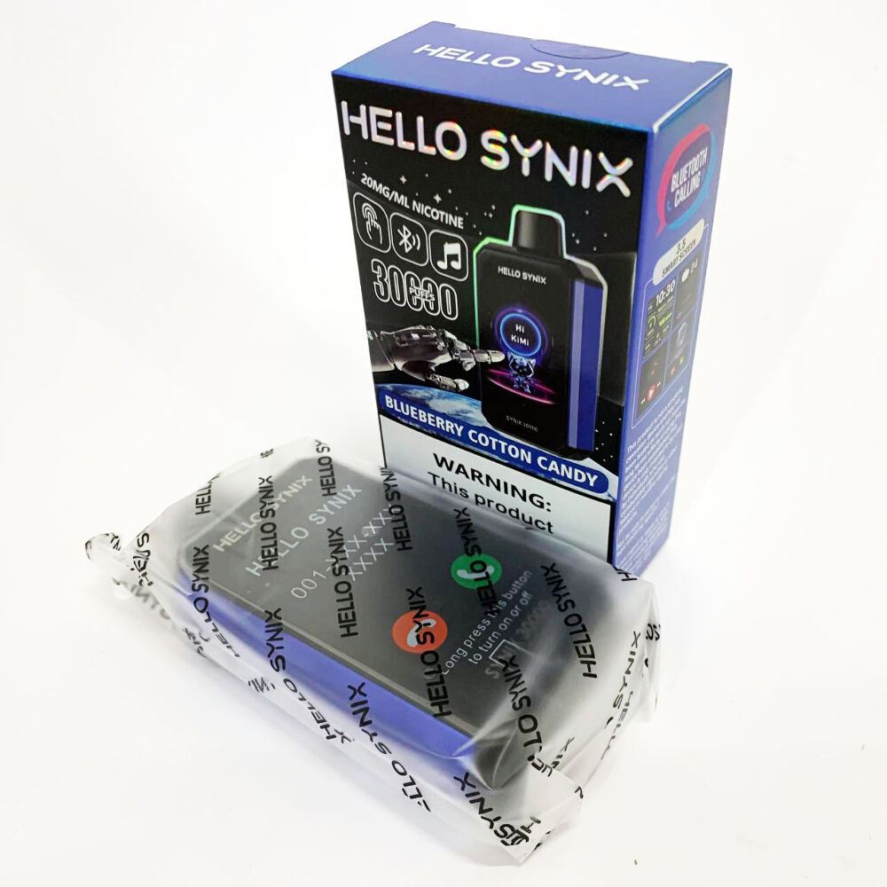 Hello Synix 30000. Чорнична Солодка Вата (Blueberry Cotton Candy)