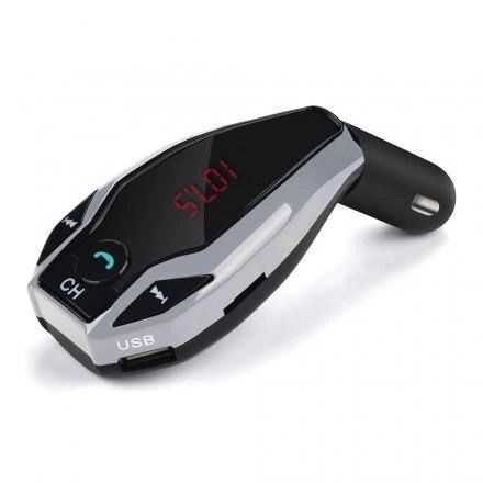 Автомобільний трансмітер FM MOD. X7 BT модулятор Bluetooth Золотий, ФМ модулятор у машину. Колір: срібло