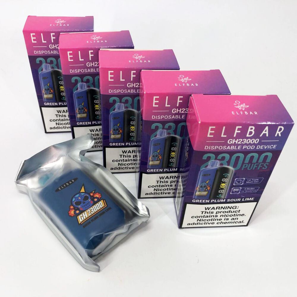 ELF BAR GH 23000 5%. Зелена Слива Кислий Лайм (Green Plum Sour Lime)