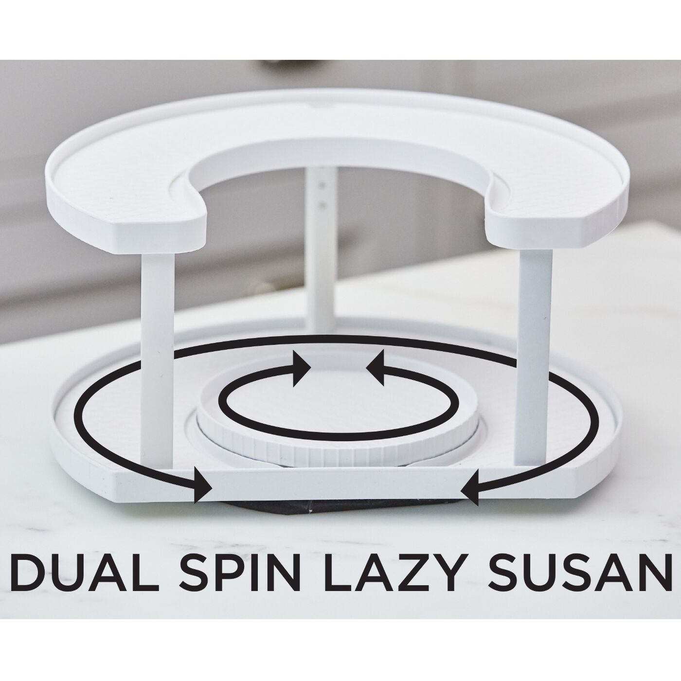 Спецівниця Spice Spinner Two-Tiered Spice Organizer, Поворотна підставка для спецій, Карусель для спецій