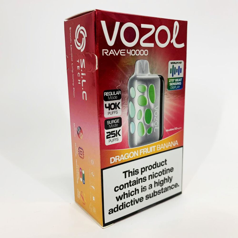 Vozol Rave 40000. Драконовий фрукт Банан (Dragon Fruit Banana)
