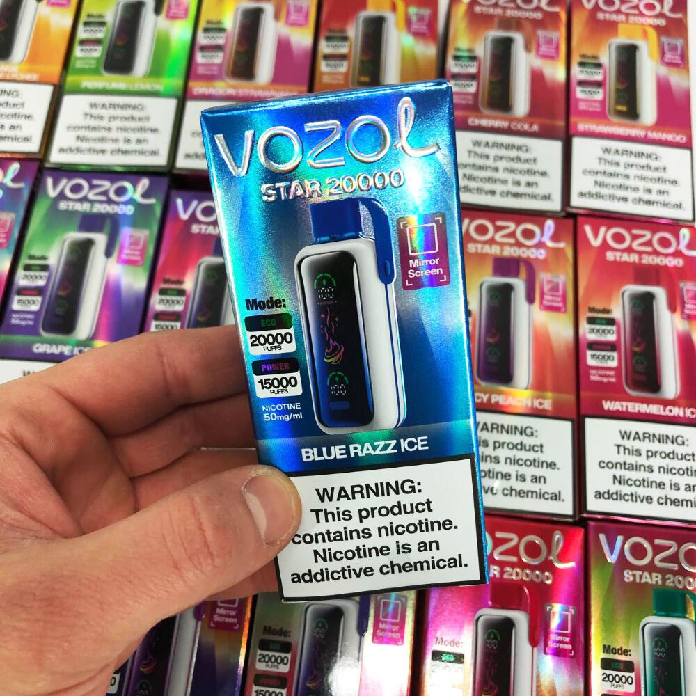 Vozol Star 20000. Синій Лимонад (Blue Razz Ice)