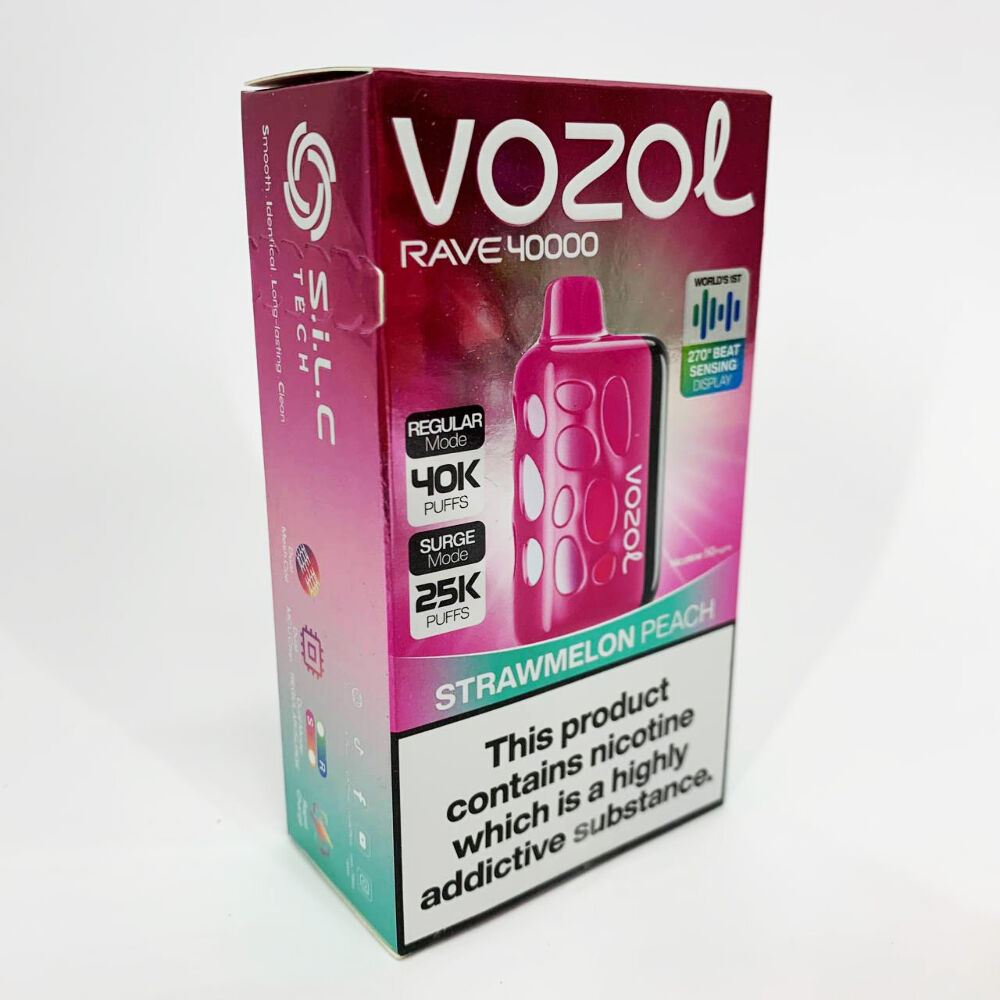 Vozol Rave 40000. Полуниця Персик (Strawmelon Peach)
