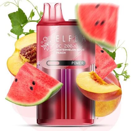Elf Bar BC20000 5%. Кавун Кислий Персик (Watermelon Sour Peach)